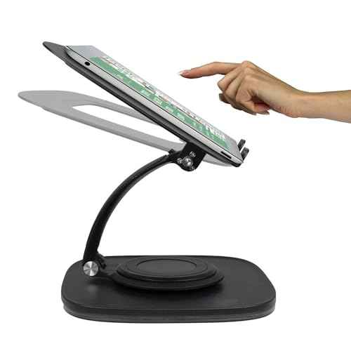 Aluratek Laptop Stand with 360¡Æ Rotating Base, Ergonomic Adjustable Stand, Compatible with Most MacBook and Win Laptops - AULS03F