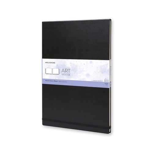 Moleskine Art Watercolor Album, Hard Cover, A3 (11.75" x 16.5") Plain/Blank, Black, 60 Pages