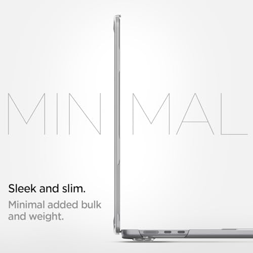 Spigen for MacBook Air 15 inch Case M4 (2025), MacBook Air 15 inch M3/M2 (2024-2022), Thin Fit Transparent Protective Hard Shell Case Cover, A3241 A3114 A2941, Crystal Clear