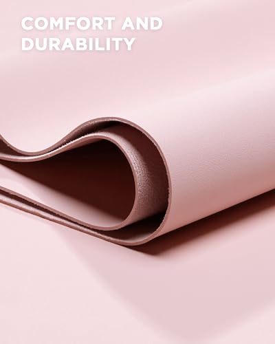 YSAGi Pink 35.4 x 17-Inch Waterproof PU Leather Desk Mat for Keyboard & Mouse