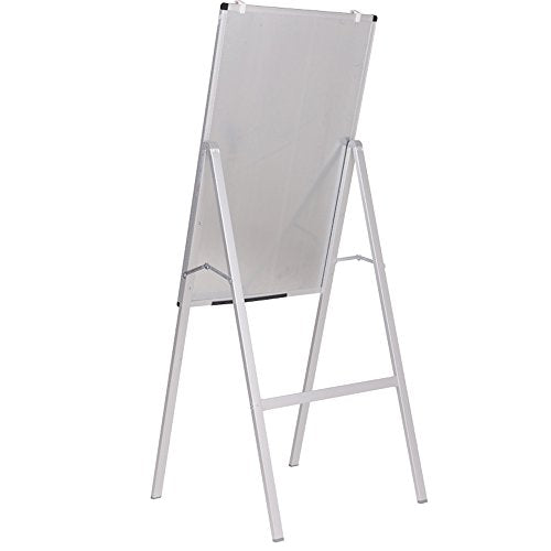 VIZ-PRO Adjustable Whiteboard Easel 24x36 Inches Dry Erase Stand with Pen Tray