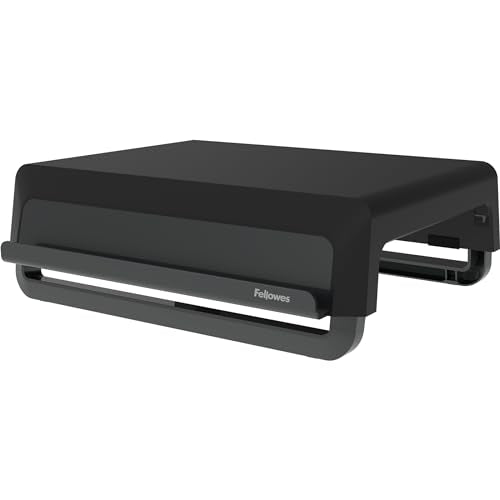 Fellowes Breyta Ergonomic Height Adjustable Stand for Monitor/Laptop, Black