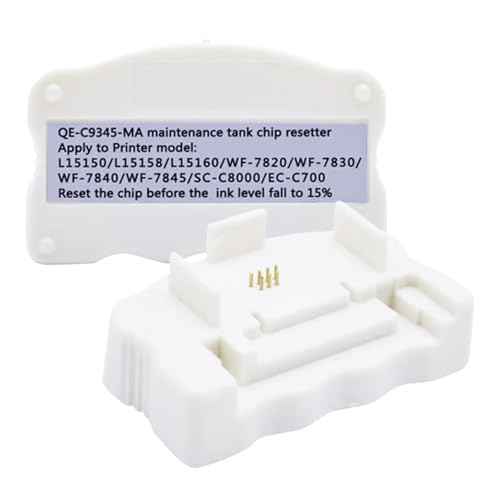 C9345 Maintenance Box Chip Resetter Compatible for ET-8550 ET-8500 ET-5800 ET-5850 ET-5880 ET-16600 WF-7310 WF-7820 WF-7840 EC-C7000 WF-7830 ST-C8090 ST-C8000 L15150 L15160 L6570 L8168 L8188