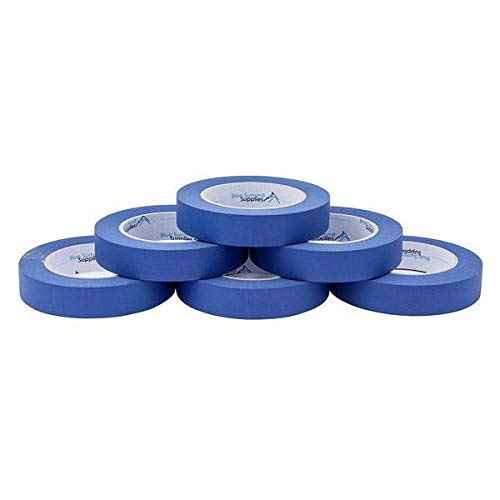 Blue Summit Supplies 36 Rolls 0.94 Inch Blue Painters Tape Bulk Pack, Medium Adhesive That Sticks Well but Leaves No Residue Behind, 60 Yards Length, 36 Rolls, 2160 Total Yards