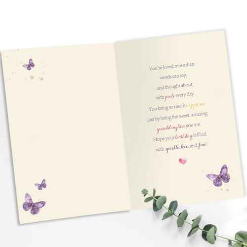 Granddaughter Birthday Card, Happy Birthday Card Gift for Granddaughter, Adult Birthday Gift for Her