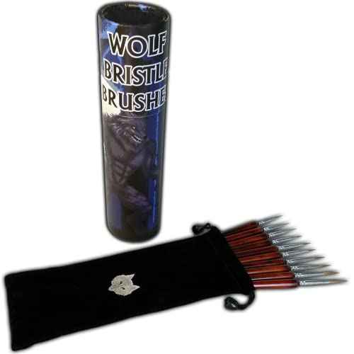 Wolf Bristle Brush Set