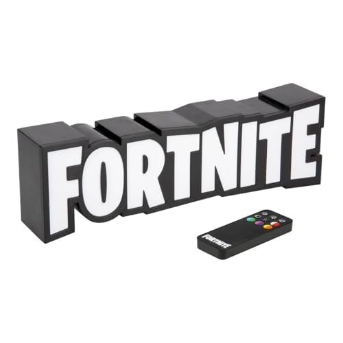 Fortnite RGB Logo Light with Remote USB Desk Wall Decor - Officially Licensed Gaming Lamp