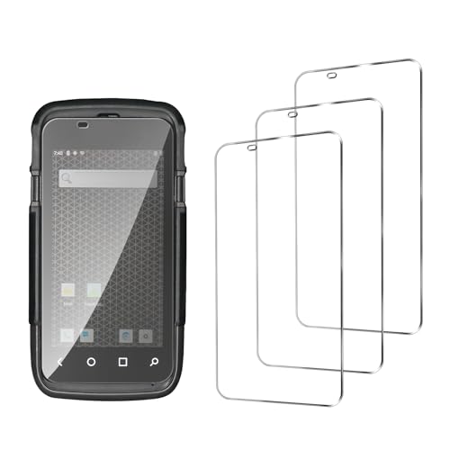 3pcs Tempered Glass Screen Protector for Honeywell Dolphin CT60 Handheld Barcode Scanner Mobile Computer, 9H Scratch-Resistant HD Clear Durable Protective Film