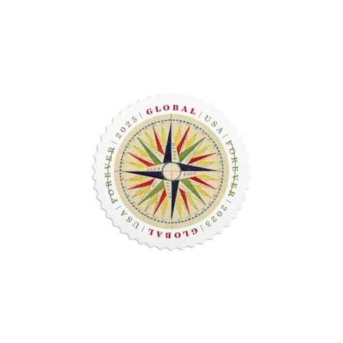 1794 Compass Rose 2025 (Sheet of 10) Global International First-Class Mail Forever Postage Stamps