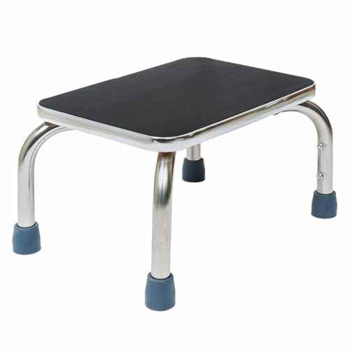 BodyMed Heavy-Duty Foot Step Stool with Non-Slip Rubber Platform for Seniors & Adults ? Holds up to 300lbs, 9 ¨ö in. Step Up, 18¡±L x 11.5¡±W x 9.5¡±H