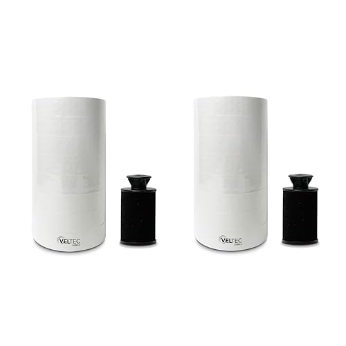White Labels for Monarch Paxar 1131 One-Line Price Gun, 2 Sleeves, 16 Rolls Pricemarking with 2 Ink Rolls