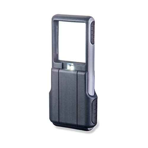 Carson MiniBrite 3x Power LED Lighted Slide-Out Magnifier with Protective Sleeve for Reading, Hobby, Crafts, Inspection and Tasks - Set of 4