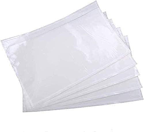 RyhamPaper 100 Pack Clear Self-Adhesive Shipping Envelopes 7.5 x 5.5 inches