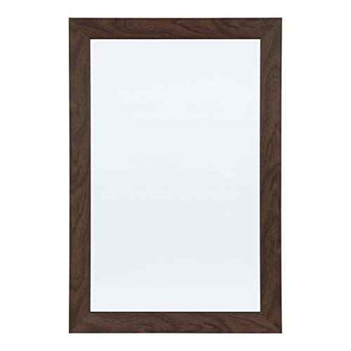 DesignOvation Beatrice Framed Magnetic Dry Erase Board, 18x27, Walnut Brown
