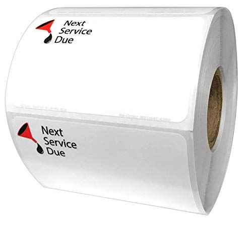 Indy Print 2 - Stock Logo Refill roll, Next Service Due, 500 Labels