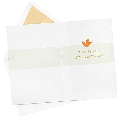 Hallmark Signature Studio Thanksgiving Card (Fall Flowers)