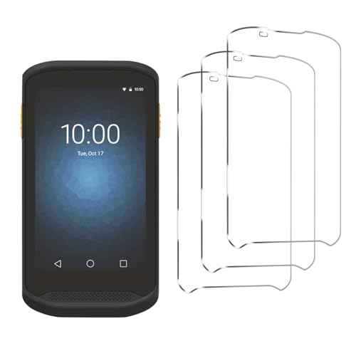 TC20 Tempered Glass Screen Protector for Zebra Symbol TC20 TC25 TC200J Barcode Scanner Handheld Mobile Computer, 4.3 Inch Display Protective Film, 9H Hardness Edge Protection (3Pcs)