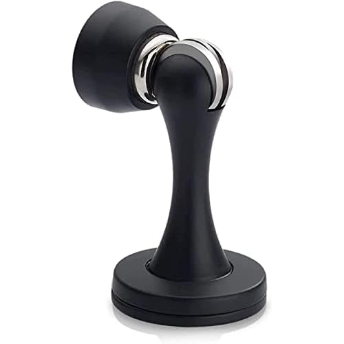 KOLAKO 12 Pack Door Stopper, Magnetic Door Stops Black, Heavy Duty Magnet Doorstops Soft Catch, Magnetic Door Holder, Wall & Floor Mount, Oil Rubbed Finish