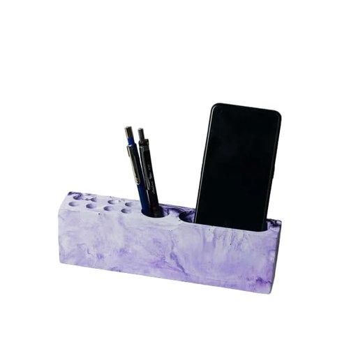 TheDecorShop Rectarranger-Mint Marble-Rectangular Desk Organizer For Home, Office Essentials & Workspace Essentials (Nero Marble)