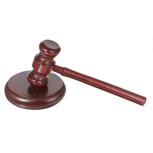 Handcrafted Wooden Gavel and Sound Block Set for Lawyers and Judges