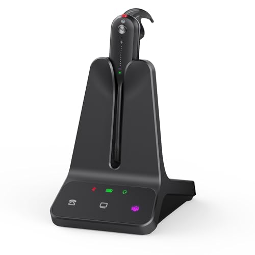 Yealink WH63 E2 DECT Wireless Headset - Single Ear, Noise Cancelling, Multi-Device