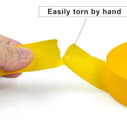 2 Pack Yellow Painters Tape - Masking Tape 1 Inch Wide - Multi-Surface, Smart Adhesion, Indoor & Outdoor - 180FT Total - Paint Tape for DIY, Labeling, Art, Car, General Purpose (#3910)