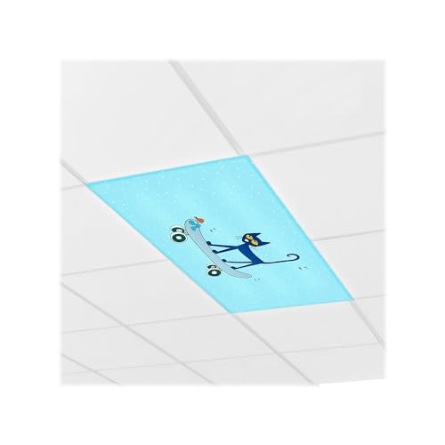 Educational Insights Pete The Cat Calming Light Filters 3-Pack, Fluorescent Light Covers, Easy Install For Office, Hospitals, Home & Classroom Supplies
