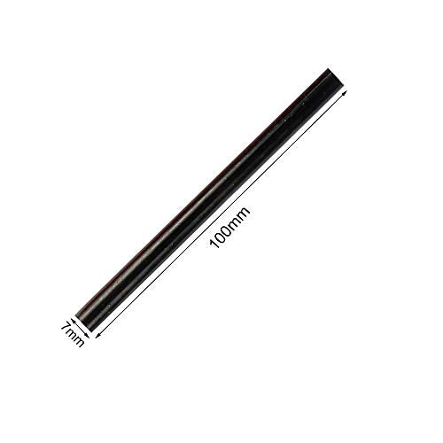 HUIHUIBAO 12 pcs Black Mini Hot Glue Sticks 7x100mm for DIY Craft