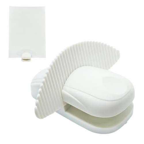Divguf White Portable Paper Holder for Typing Desk Document Stand with Clip