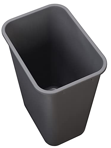 10 Gallon Commercial Office Wastebasket - Gray 2-Pack | Easy to Clean