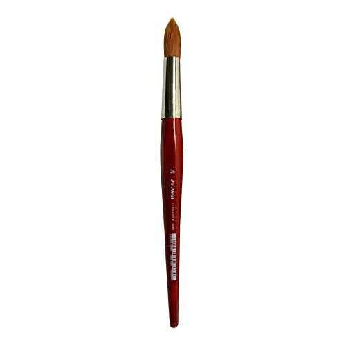 da Vinci Watercolor Series 5580 CosmoTop Spin Paint Brush, Round Synthetic with Red Handle, Size 26 (5580-26)