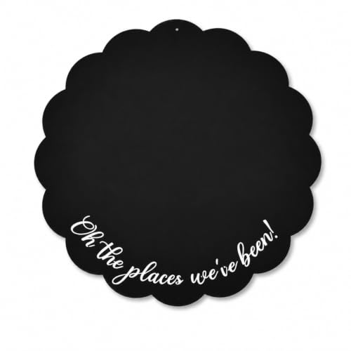 Hoteam 20.5 Inch Round Magnetic Board for Travel Photos & Keepsakes - Personalized Wall Art