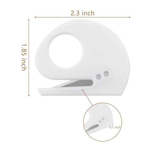 ZUFECY 3 Pack Letter Openers, Plastic Mail Opener with Blade Paper Knife, Envelope Slitter Suitable for Parcel, Paper Cut, Safe Mail Opener