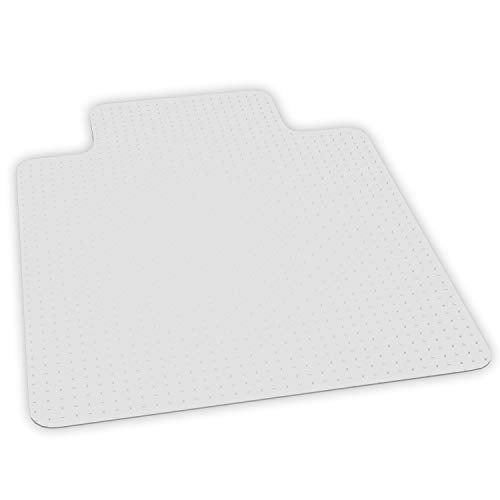 ES Robbins Chair Mat for Low Pile Carpet- Rectangle with Lip, Vinyl 36" x 48", Clear (128053)