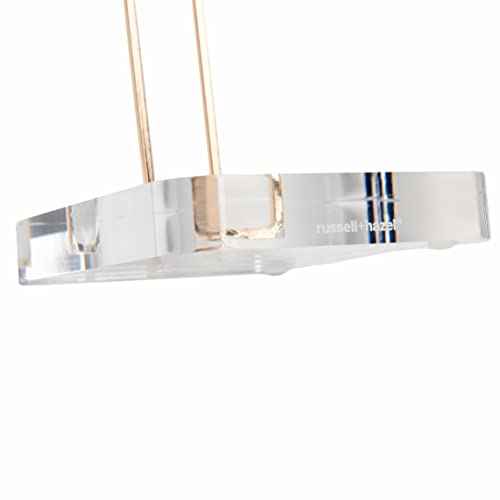 russell+hazel Acrylic Headphones Stand, Headset Holder, Office Accessories, Clear Acrylic with Gold Hardware, 4¡± x 5¡± x 10.5¡± (93922)