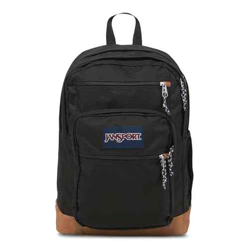 JanSport Cool Backpack, with 15-inch Laptop Sleeve - Large Computer Bag Rucksack with 2 Compartments, Ergonomic Straps, Black