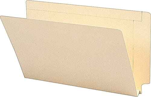 Smead End Tab File Folder, Reinforced Straight-Cut Tab, 1-1/2" Expansion, Legal Size, Manila, 50 per Box (27275)