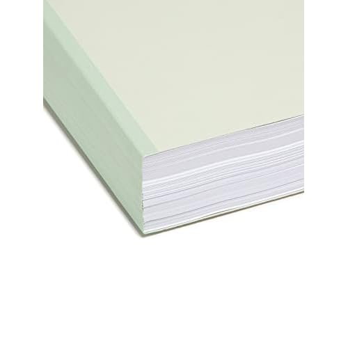 Smead Pressboard File Folder, 1/3-Cut Tab, 2" Expansion, Letter Size, Gray/Green, 25 per Box (13234)