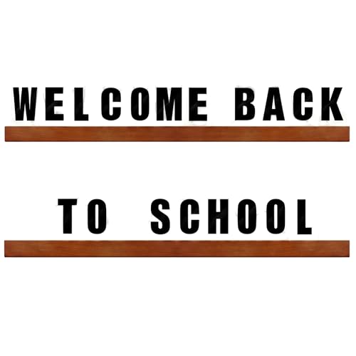 Classroom Wall Letter Ledge Set with Changeable Acrylic Letters - Wooden Shelves