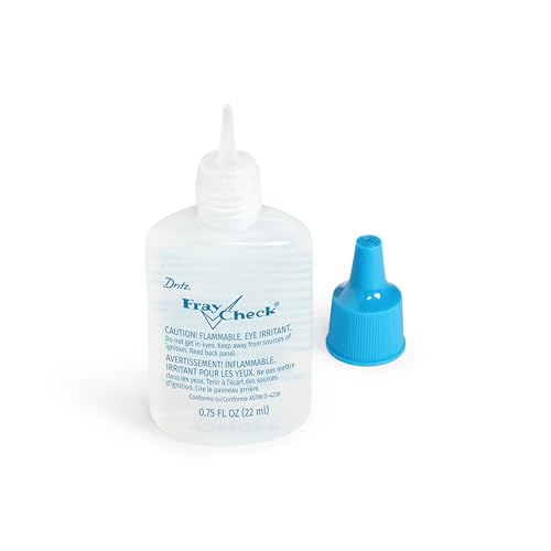 Dritz Fray Check Liquid Seam Sealant 0.75 fl oz (2 Pack) - Fabric Fray Preventer