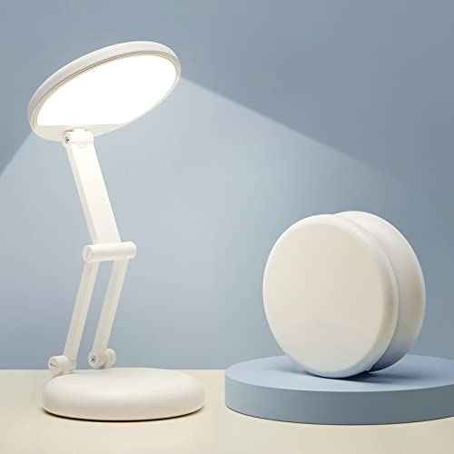 One Fire Cordless Desk Lamp,Dimmable Small Battery Powered Lights,3600mAh Rechargeable Wireless Table Lamp,Mini Lamp&Portable Light for Bed,Book Reading,Home for Small Spaces,Nail Light,Craft,Office