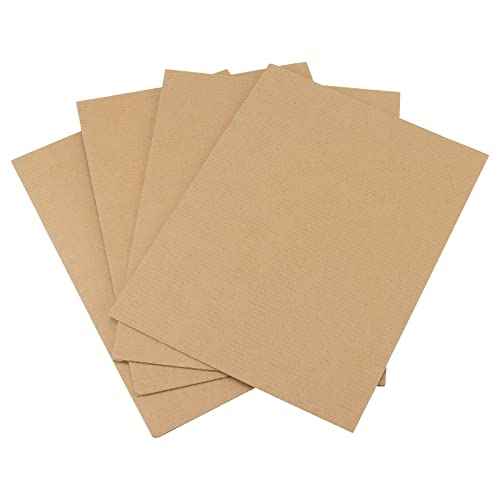 100 Pack 9 x 12 Inch Corrugated Cardboard, 2mm Thick Cardboard Sheets Bulk, Flat Packaging Inserts for Shipping, Mailing and Crafts