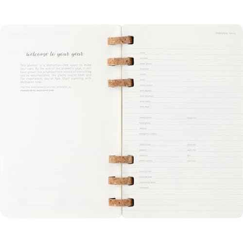 Moleskine Spiral 12 Month 2026 Solar Year Planner, Soft Cover, Large (5" x 8.25"), Black, 200 pages