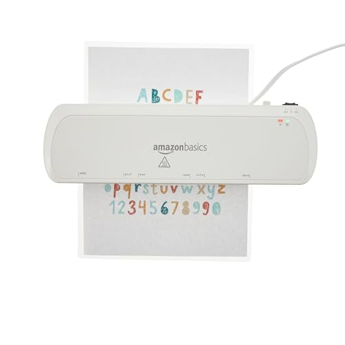 Amazon Basics 9-Inch Thermal Laminator Machine with Quick Warm-Up & 2 Heat Settings