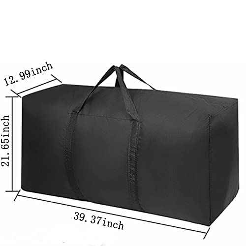 Extra Large Storage Bag for Moving Travel Bag Waterproof Large Moving Bag with Double Zippers and Reinforced Handles Large Capacity Duffle Bag for Moving Traveling Home Storage Packing, 2X160L, 39.37