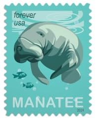 United States Postal Service Save Manatees First-Class Forever Postage Stamps (20 Stamps)