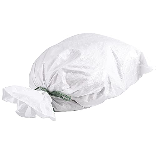 100 Packs 18 x 30 inches Empty Sand Bags, Heavy Duty Woven Polypropylene White Sandbags UV Protection Earth Bags for Flood Protection Industrial Construction Photography