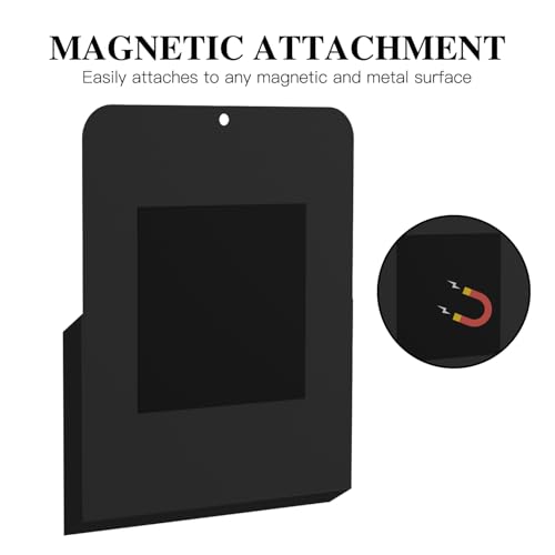 MoKo Black Magnetic File Holder 2-Pack A4 Office Desk Organizer
