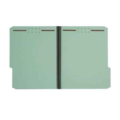 Blue Summit Supplies Pressboard File Folder, 1 Inch Expansion, Top-Tab, Letter Size, Gray/Green 25 Pack