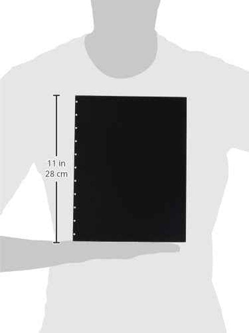 GBC VeloBind Leather Look Premium Presentation Covers, Non-Window, Square Corners, Black, 50 Pieces Per Box (9742230)